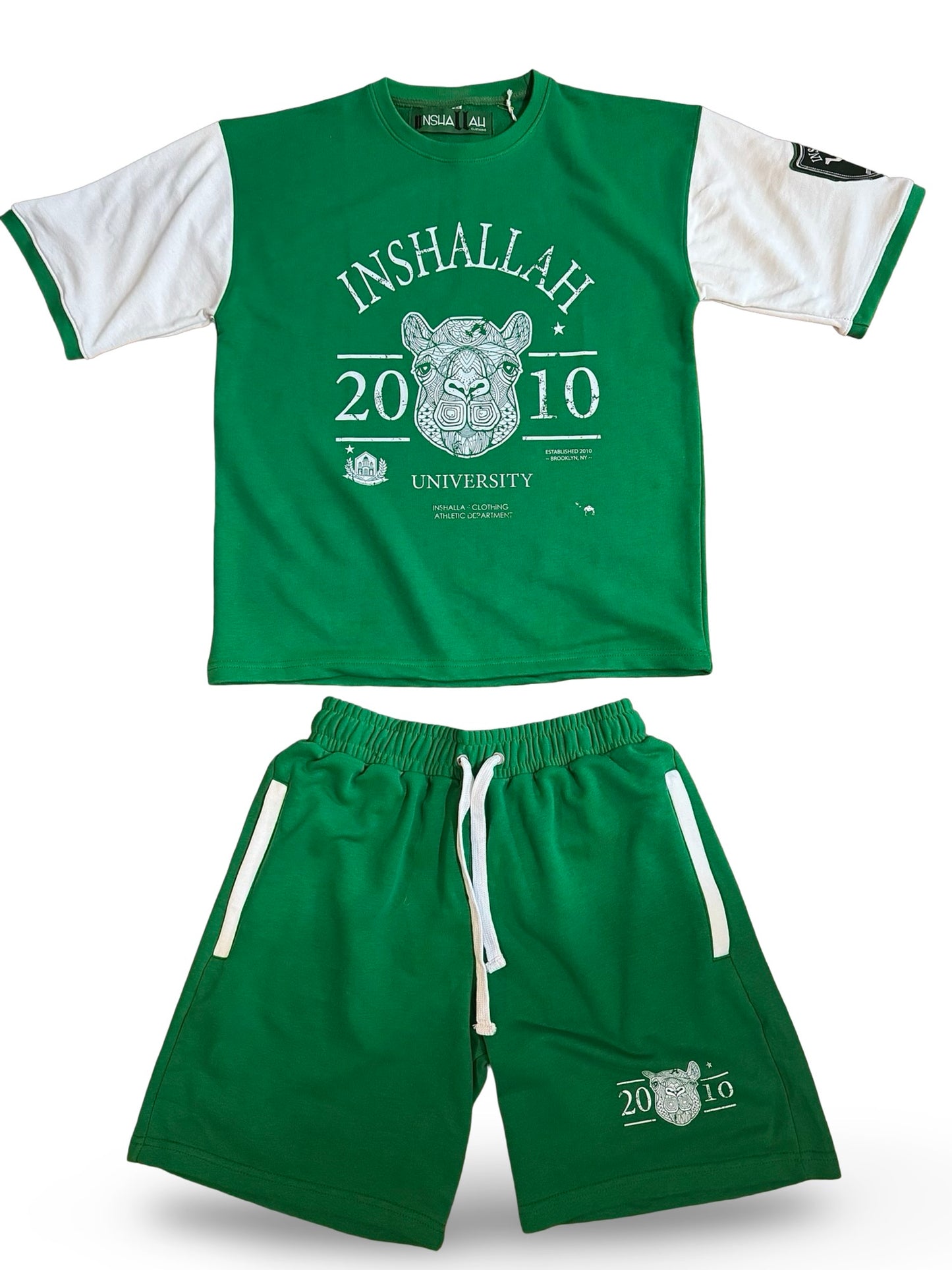 UNIVERSITY: GREEN/WHITE