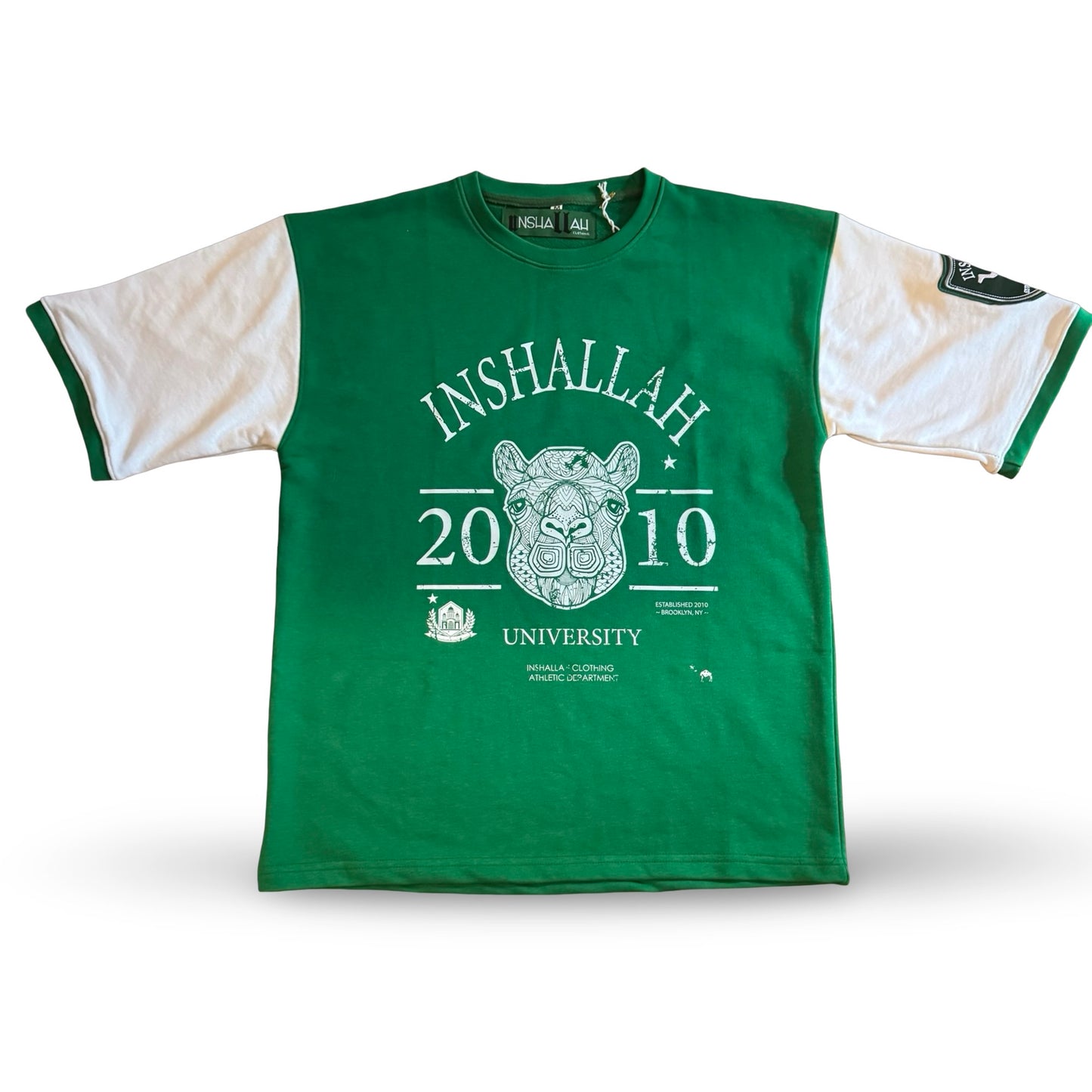 UNIVERSITY: GREEN/WHITE